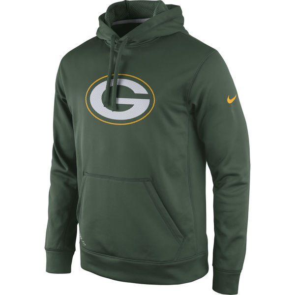 Men Green Bay Packers Nike Practice Performance Pullover Hoodie Green